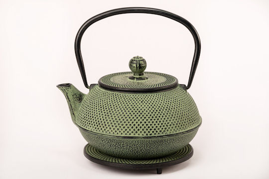 Madras Teapot Cast Iron Green 900ml