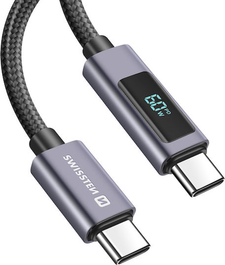 Swissten 3a Usb-c To Usb-c Cable 60w Power Delivery 1m Black