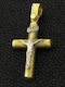 Triantos White Gold Cross 14K with the Crucified