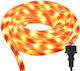 Christmas Light Tube Warm White 220V 240 Light Bulbs 10m IP44