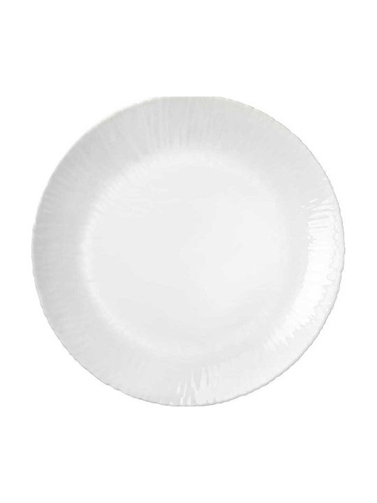 Bormioli Rocco Πιάτο Ρηχό Λευκό με Διάμετρο 27.5cm 6τμχ