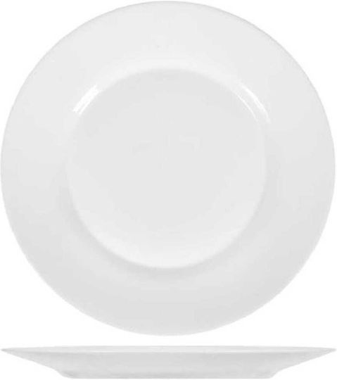 Bormioli Rocco Πιάτο Ρηχό Λευκό με Διάμετρο 25cm 6τμχ