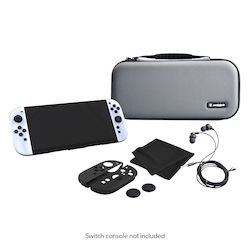 Snakebyte Starter Kit Gray Nintendo Switch Console Controller Case 2 Snakebyte Starter Kit Gray Nintendo Switch Console Controller Case 2
