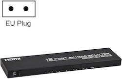Fjgear Fj-sm1012 1 In 12 Out 30hz Hdmi 4k Hd Audio Video Splitter Plug Type:eu Plug Fjgear