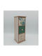 Uncle George Tea Box with Lid Wooden Green 12x11x31cm 1 Piece