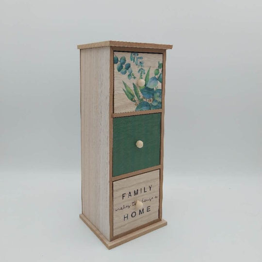 Uncle George Кутия за Чай с капак Дърво Зелен 12x11x31см Uncle George Кутия за Чай с капак Дърво Зелен 12x11x31см