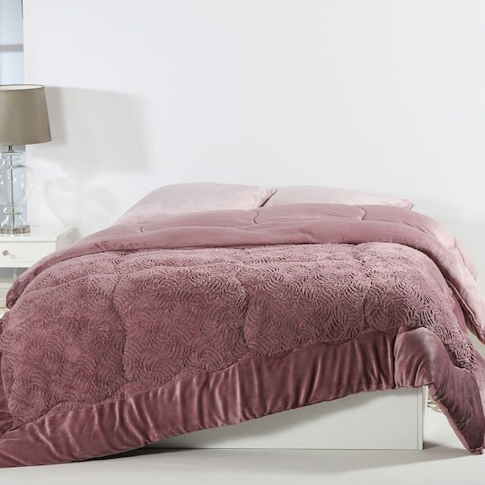 Silk Fashion Κουβερτοπάπλωμα Υπέρδιπλο 220x240εκ. Plush Rust Red 240 GSM