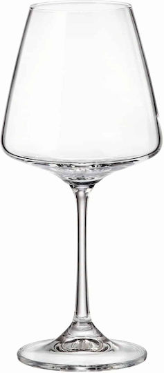 Crystal Bohemia Set of Glasses for White Wine made of Crystal Stemmed 6pcs