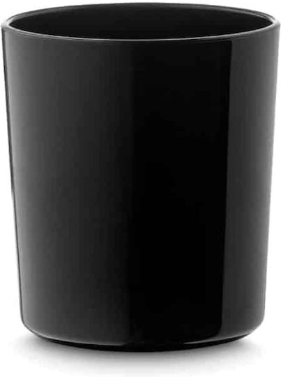 Yuk Set of Glasses Water / Cocktail/Drinking / Liqueur/Ouzo made of Plastic in Black Color 12pcs
