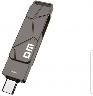 Stick USB Drive Dm Pd198 256GB Memorie Internă Conector Dual USB-C și USB-A Compatibil iPhone 17 16 MacBook Pro Air Samsung
