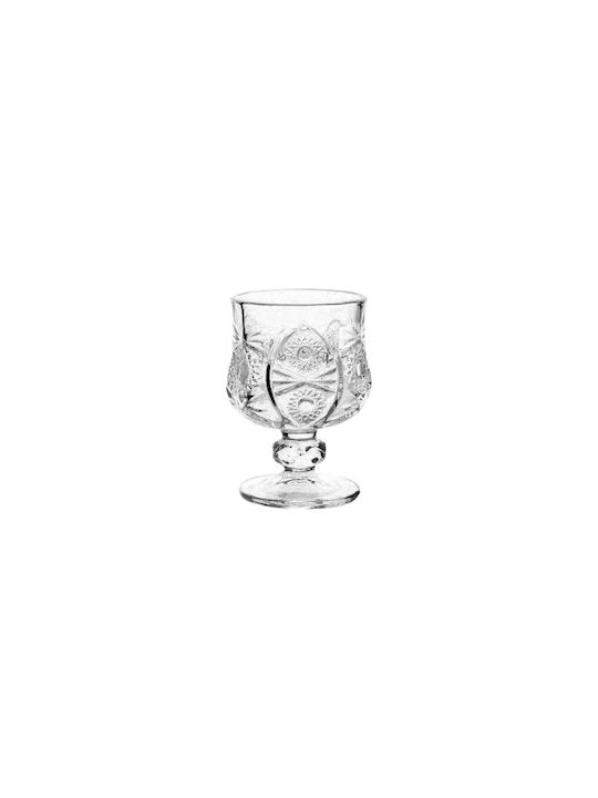 Yuk Set of Glasses Liqueur/Ouzo / Shooters made of Glass Stemmed 6pcs