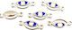 Ochi Emailat 10buc Linkuri 18mm Msm075