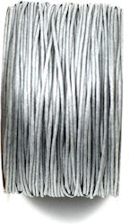 Cotton Waxed Gray Laces 100m/bk005