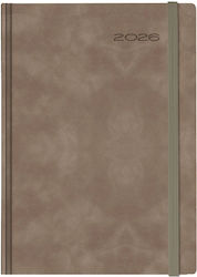 Θεοφύλακτος Ημερήσιο Ημερολόγιο Avenue Chia Elastic 2026 Tobacco 17x24 696e9.c08