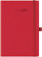 Theofylaktos Daily Diary Rivoli Plus 2026 Red 1...