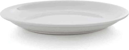 GTSA Plate Shallow made of Porcelain White with Diameter 16.5cm 6pcs