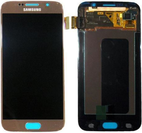Samsung O ecran cu Mecanism Tactil pentru Samsung Galaxy S6 (Auriu)