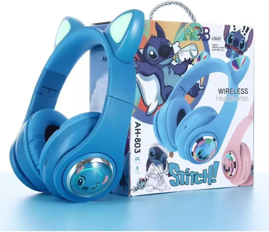 AH-830 Stitch Bluetooth Wireless On Ear Headphones Blue