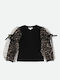 Kids Long-sleeved Sweater Black and c
