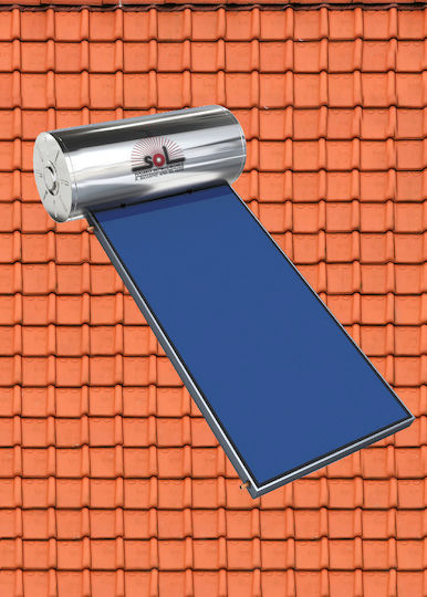SOL-Violaris Încălzitor solar de apă 160lt Sticlă Dublă acțiune 2 m² Țiglă de acoperiș Selectiv