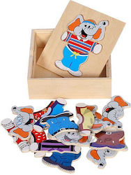 Wooden Kids Peg Puzzle Anelixi