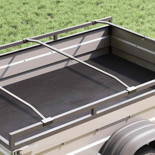 Vidaxl Passender Flacher Teppichhalter 2 Stück Silber 130-210 cm