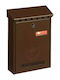 Viometal Outdoor Mailbox Plastic in Brown Color 17.5cm
