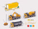 Group Operation Remote Controlled Construction Vehicle