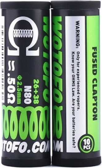 Wotofo Fused Clapton 26+38g 0.5ohm Rezistențe Pre-Asamblate 10 Bucăți