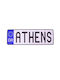 SP Souliotis 3D Διακοσμητική Πινακίδα Athens Χειροποίητη από Μέταλλο