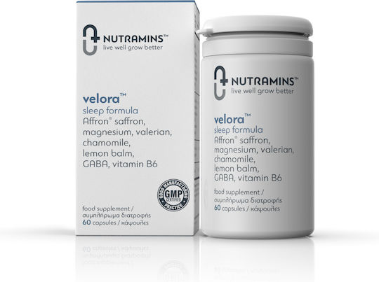 Nutramins Velora Συμπλήρωμα για τον Ύπνο 60 κάψουλες με Affron