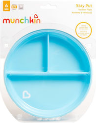 Munchkin Παιδικό Πιάτο Φαγητού Stay Put Suction από Πλαστικό Μπλε