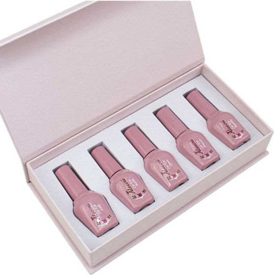 Alezori Uv Led Ημιμόνιμο Βερνίκι Νυχιών 5 με Glitter Cat Eye