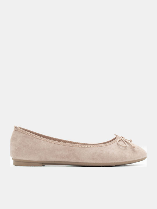 Luigi Γυναικείες Μπαλαρίνες σε Μπεζ Χρώμα