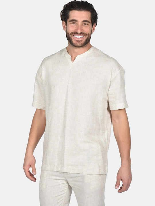 T-shirt Ανοιχτό Μπεζ