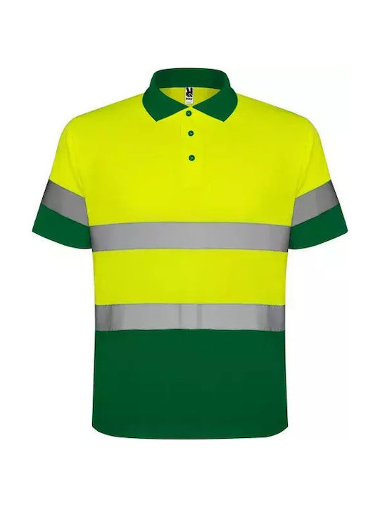 Roly Arbeitshemden und T-Shirts Unisex Polohemd Polaris Kode 9302 Garten Grün Fluor Gelb