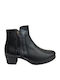 Ghete De Piele Dama Ankle Boots Negre