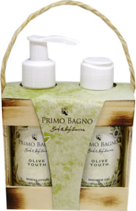 Primo Bagno Olive Youth Σετ Περιποίησης για Καθαρισμό Σώματος 2τμχ