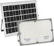 GloboStar Rezistent la apă Solar Proiector LED 200W Alb Rece 6000K cu Telecomandă IP65