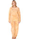 Kare Design Winter Damen Pyjama-Set Beige