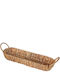 Atmosphera Wicker Oval Decorative Tray 50x16x8cm