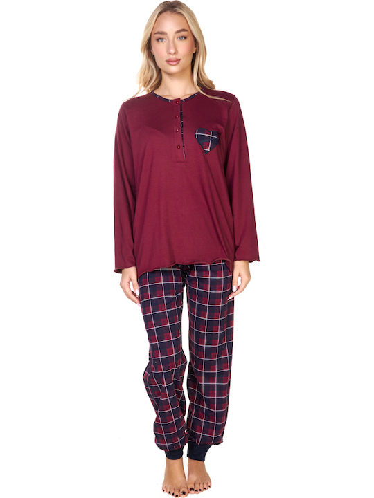 Comfort Winter Women's Pyjama Set Bordeaux