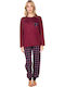 Comfort Winter Women's Pyjama Set Bordeaux