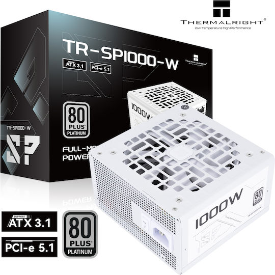 Thermalright TR-SP1000 1000W White Computer Power Supply Full Modular 80 Plus Gold