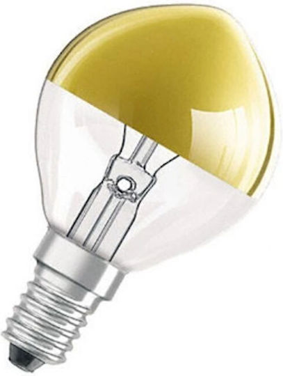 Osram Inverted Mirror 40w E14 Gold Spherical Dimmable