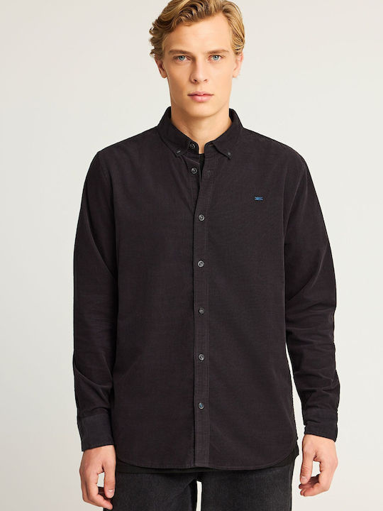 Funky Buddha Long Sleeve Corduroy Shirt in Regu...