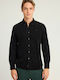 Long-sleeved Corduroy Shirt Black