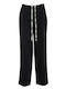 Maya Women's Fabric Trousers Black