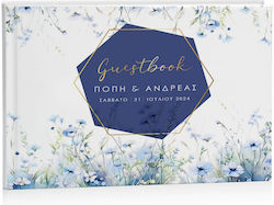 Βιβλίο Ευχών Γάμου Dusty Blue 27 X 21 Εκ D15010 Bal-d15010-dusty-blue