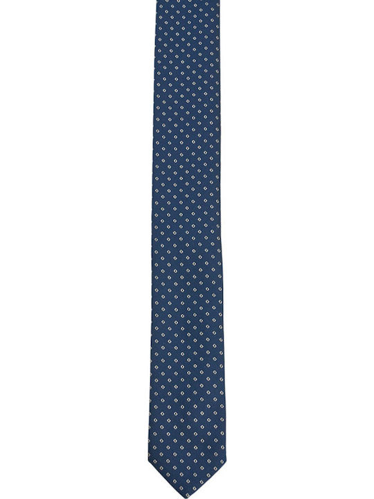 Boss Men's Tie Synthetic in Navy Blue Color